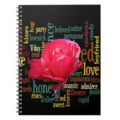 愛の花束:心のこもった表現 ノートブック (正面)