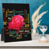 愛の花束:心のこもった表現 フォトプラーク (側面)