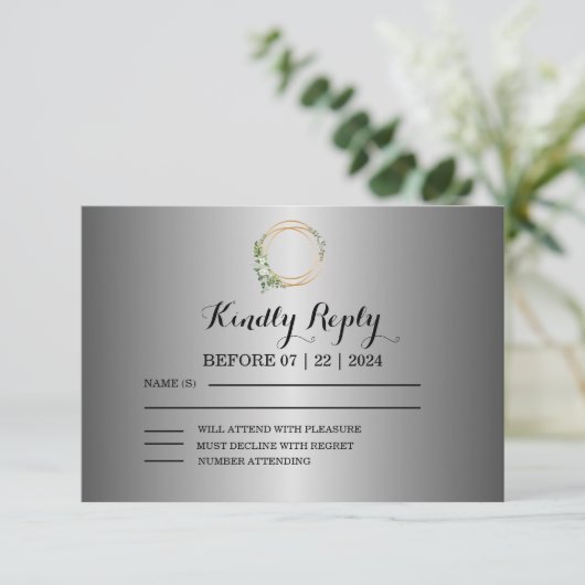 愛の花開き： RSVPカード (スタンド正面)