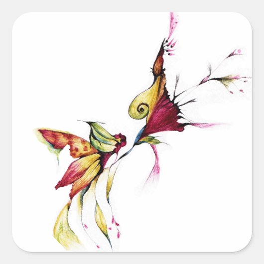 愛の花 スクエアシール (正面)