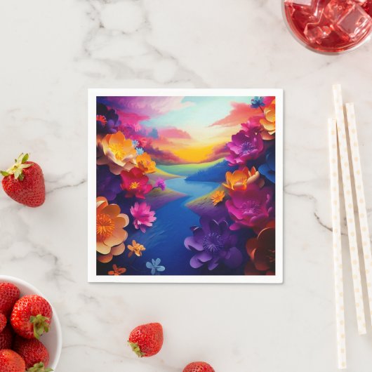 愛の花 スタンダードカクテルナプキン (インサイチュ)