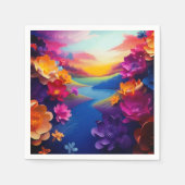 愛の花 スタンダードカクテルナプキン (正面)