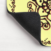 愛の花（ヘナ） （オレンジ） マウスパッド (コーナー)