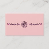 愛の花（ヘナ） （ピンク） 名刺 (裏面)