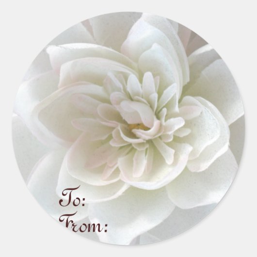 愛の花_ ラウンドシール (正面)