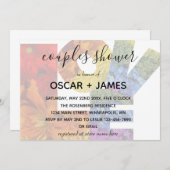 愛の花 同性カップル シャワー 招待状 (正面/裏面)