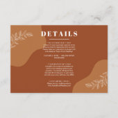 愛の花：抽象芸術シンプルの離れ詳細 エンクロージャーカード (正面)