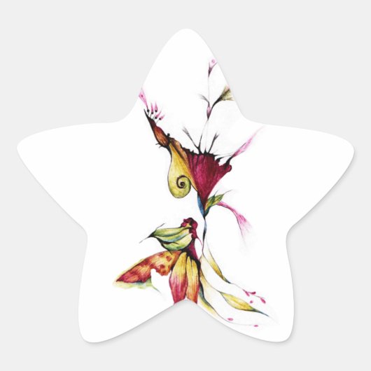 愛の花 星シール (正面)
