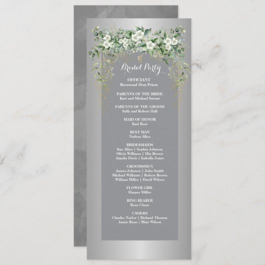 愛の花：銀のお祝い (正面/裏面)