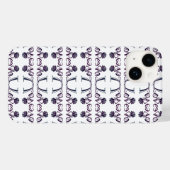 愛の芸術：文字とエレガント咲くバラ Case-Mate iPhoneケース (裏面 (横))