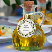 愛の葉が溢れるオリーブ油結婚リース フェイバータグ