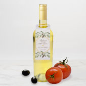 愛の葉が溢れるオリーブ油結婚式の引き出物 ボトルネックタグ