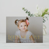 愛の葉の多いバレンタインデーのカード 箔シーズンカード (立ち正面)