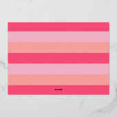 愛の葉の多いバレンタインデーのカード 箔シーズンカード (裏面)