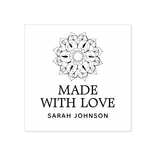 愛の蓮の花で作られパーソナライズされたる ラバースタンプ (インプリント)