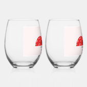 愛の虫 ステムなしワイングラス (右)