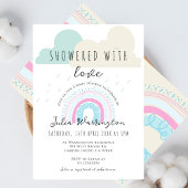 愛の虹の赤ちゃんシャワーが浴びるボウ|過去記事 招待状