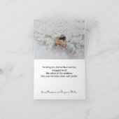 愛の虹色サンタ帽子の写真 シーズンカード (内部)