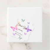 愛の蝶のラージカラフルクロで感謝 フェイバータグ (インサイチュ)