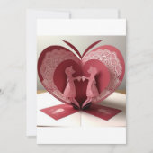 愛の蝶の招待 招待状 (正面)