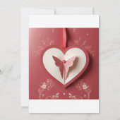 愛の蝶の招待 招待状 (裏面)