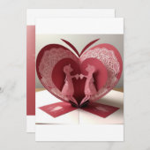 愛の蝶の招待 招待状 (正面/裏面)