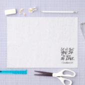 愛の行動 – 1コリント16:14 感動的 薄葉紙 (クラフト)