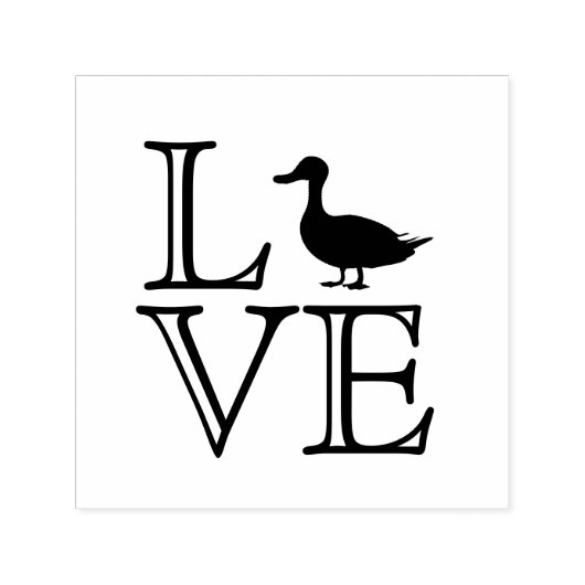 愛の装飾スクリプトアヒルの卵スタンプ セルフインキングスタンプ (デザイン)