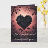 愛の複雑さのゴシック・エレガンス カード (黄色い花)