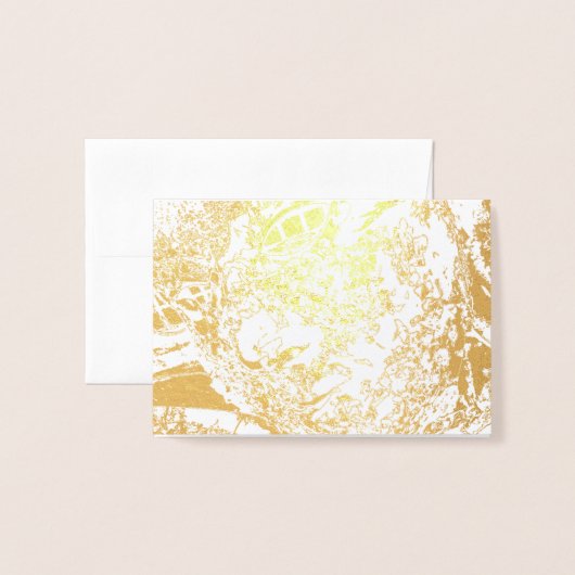 愛の見て下さい 箔カード (封筒付き正面)