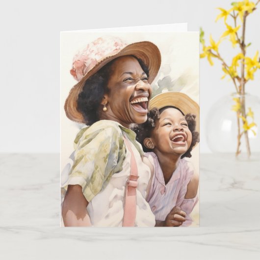 愛の言葉で：母の日 カード (黄色い花)