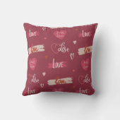 「愛の言葉とハート クッション (裏面)