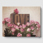 愛の言葉と天使のバラ ゲストブック (裏面)