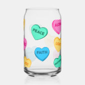 愛の言葉に満ちたイエス様ハート ガラス缶 (裏面)