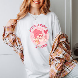 愛の言葉は皮肉にかわいい反バレンタインデー Tシャツ