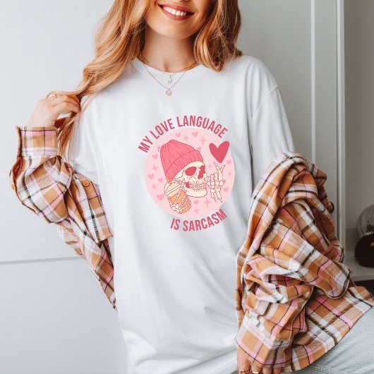 愛の言葉は皮肉にかわいい反バレンタインデー Tシャツ