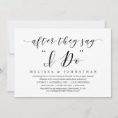 愛の言葉を交わした後、結婚記念の食事会へご招待 招待状 (正面)