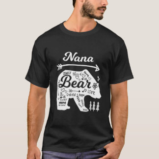 愛の言葉を伝えるクマと落書きばあば Tシャツ