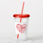 愛の言葉 アクリルタンブラー (裏面)