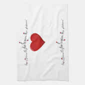 愛の言葉 – キッチンタオル (縦)