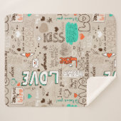 愛の言葉 シェルパブランケット (正面(横))