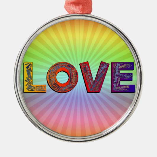 愛の言葉 メタルオーナメント (正面)