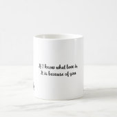 🐶 愛の言葉 恋人へのギフトに コーヒーマグカップ (中央)