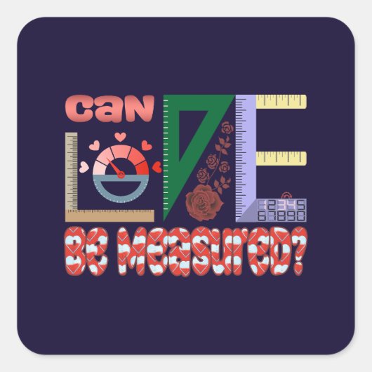 愛の計測 スクエアシール (正面)