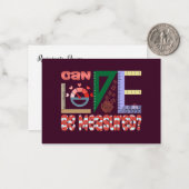 愛の計測 ノートカード (正面/裏面インサイチュ)