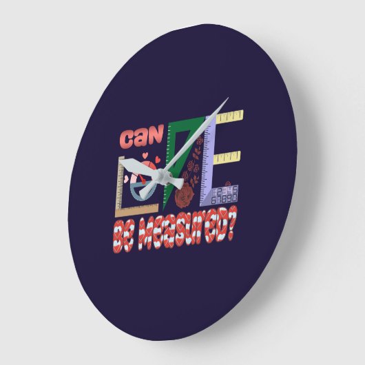 愛の計測 ラージ壁時計 (傾斜)