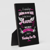 愛の記念に女性が叔母を失う男 フォトプラーク (側面)