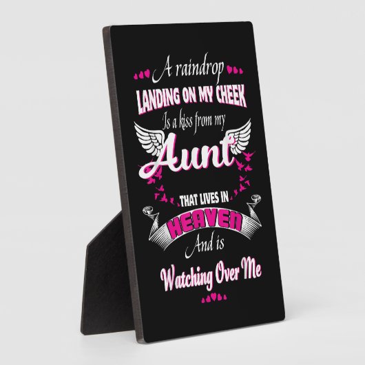 愛の記念に女性が叔母を失う男 フォトプラーク (側面)