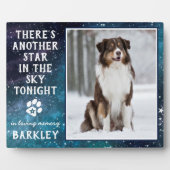 愛の記憶でペットの損失フォトドッグ記念碑 フォトプラーク (正面)