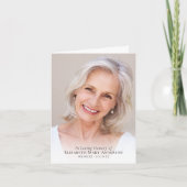 愛の記憶で折り畳まれた記念祈りの言葉カード ノートカード (正面)